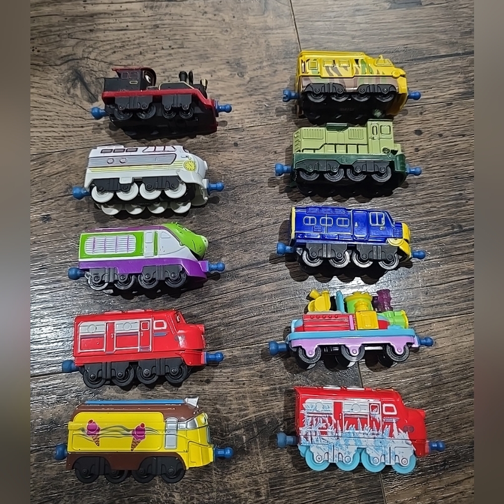 Vintage chugginton diecast train cars set of 10